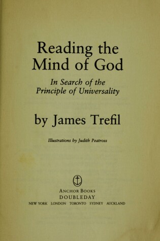 Cover of Reading the Mind of God