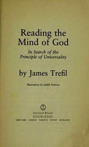 Cover of Reading the Mind of God