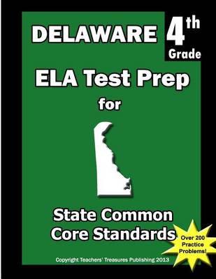 Book cover for Delaware 4th Grade ELA Test Prep