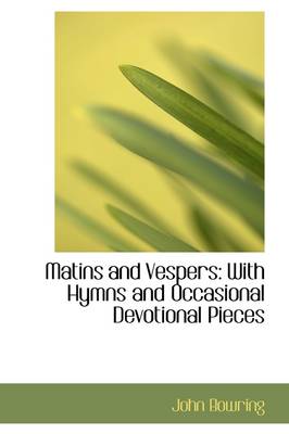 Book cover for Matins and Vespers