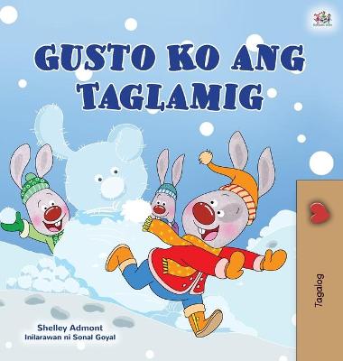 Book cover for I Love Winter (Tagalog Children's Book)
