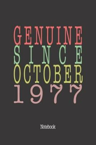 Cover of Genuine Since October 1977