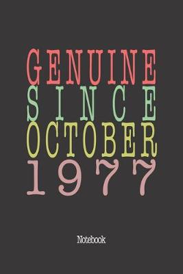 Book cover for Genuine Since October 1977