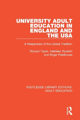 Book cover for University Adult Education in England and the USA