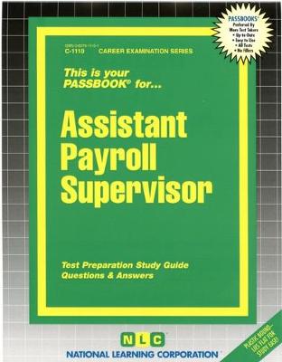 Book cover for Assistant Payroll Supervisor