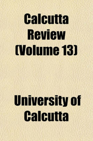 Cover of Calcutta Review (Volume 13)