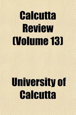 Book cover for Calcutta Review (Volume 13)