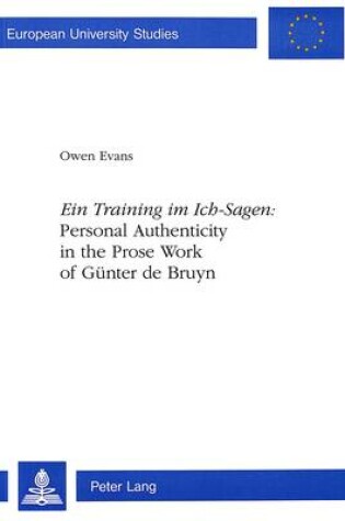 Cover of 'Ein Training im Ich-Sagen'