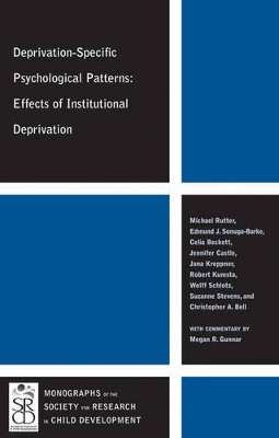 Cover of Deprivation-Specific Psychological Patterns