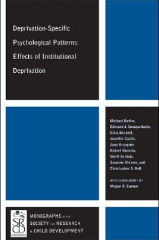 Cover of Deprivation-Specific Psychological Patterns