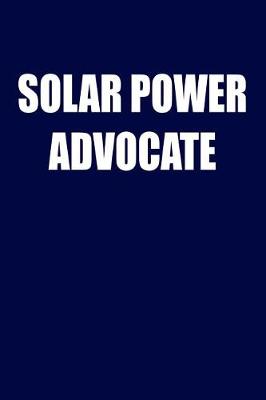 Book cover for Solar Power Advocate