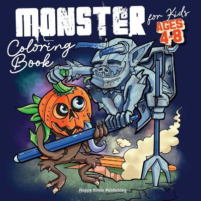 Book cover for Monster Coloring Book for Kids ages 4-8