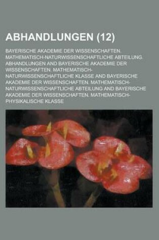 Cover of Abhandlungen (12 )