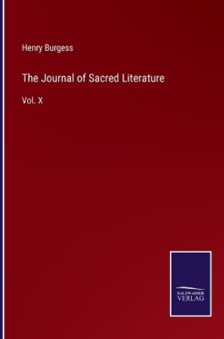 Cover of The Journal of Sacred Literature