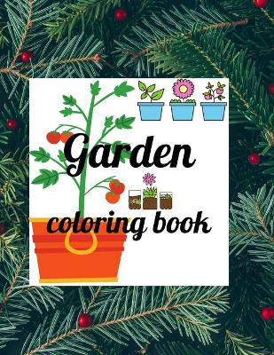 Book cover for Garden coloring book