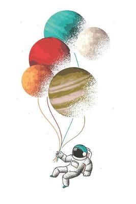 Book cover for Terminplaner - Astronaut Flying With Balloons