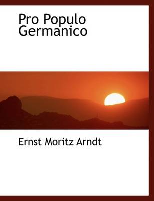 Book cover for Pro Populo Germanico