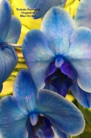 Cover of Website Password Organizer Blue Orchid