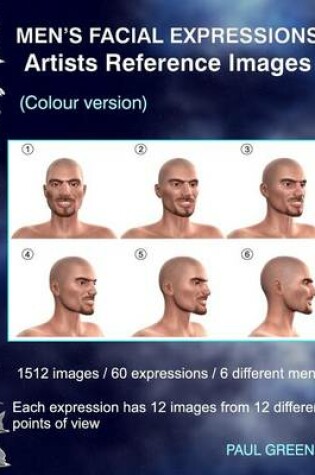 Cover of Men's Facial Expressions - Artists Reference Images