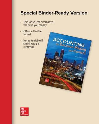 Book cover for Gen Combo LL Accounting Decision Making & Control; Connect Access Card