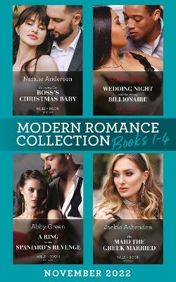 Book cover for Modern Romance November 2022 Books 1-4