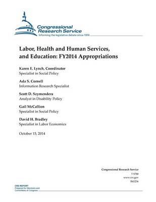 Book cover for Labor, Health and Human Services, and Education