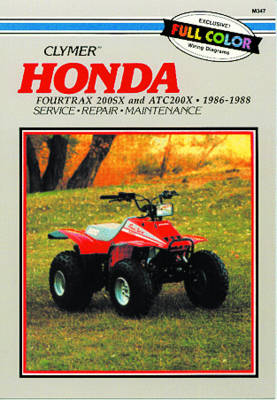 Cover of Honda Fourtrax 200SX & ATC200X (1986-1988) Service Repair Manual