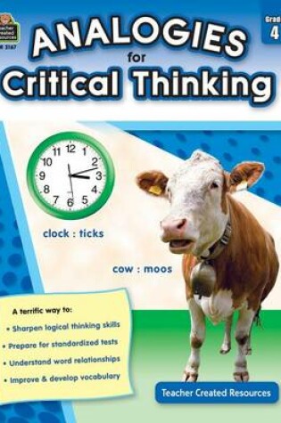 Cover of Analogies for Critical Thinking Grade 4