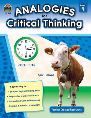 Book cover for Analogies for Critical Thinking Grade 4