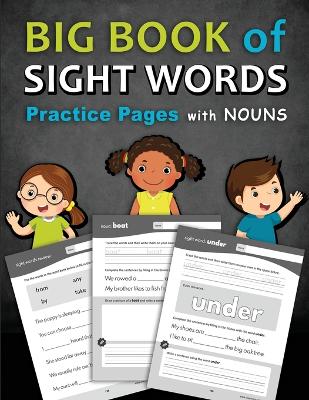 Book cover for Big Book of Sight Words Practice Pages with Nouns