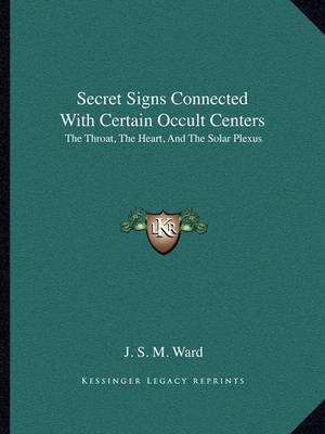 Book cover for Secret Signs Connected with Certain Occult Centers