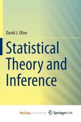 Cover of Statistical Theory and Inference