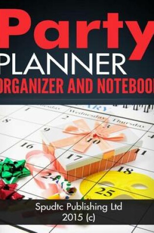 Cover of Party Planner Organizer and Notebook