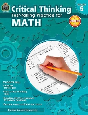 Book cover for Critical Thinking: Test-Taking Practice for Math Grade 5