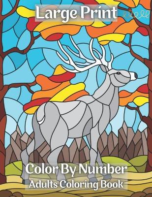 Book cover for Large Print Adults Color By Number Coloring Book