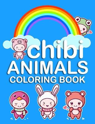 Book cover for Chibi animals coloring book