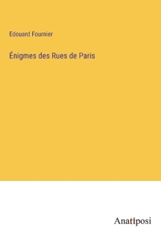 Cover of Énigmes des Rues de Paris