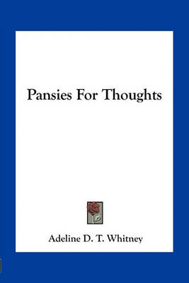 Book cover for Pansies For Thoughts