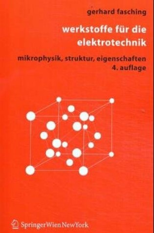 Cover of Werkstoffe Fa1/4r Die Elektrotechnik