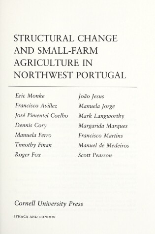 Cover of Structural Change and Small-Farm Agriculture in Northwest Portugal