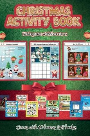 Cover of Kindergarten Worksheet Games (Christmas Activity Book)