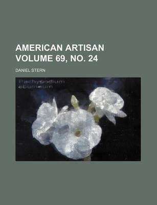 Book cover for American Artisan Volume 69, No. 24