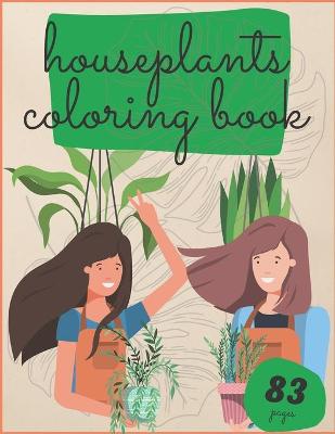 Book cover for Houseplants Coloring Book