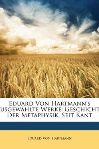 Cover of Eduard Von Hartmann's Ausgewahlte Werke