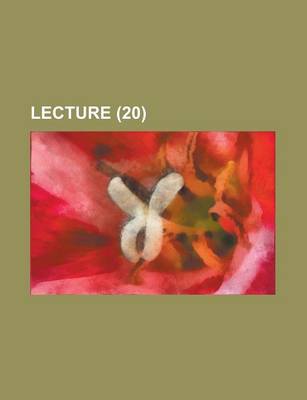 Book cover for Lecture (20)