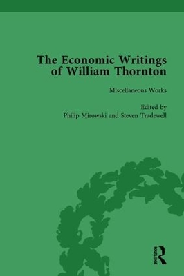 Book cover for The Economic Writings of William Thornton Vol 1