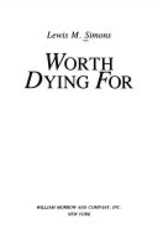 Cover of Worth Dying for