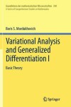 Book cover for Variational Analysis and Generalized Differentiation I