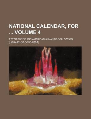 Book cover for National Calendar, for Volume 4