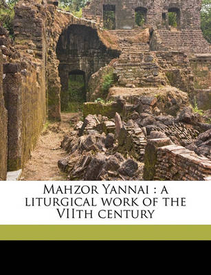 Book cover for Mahzor Yannai